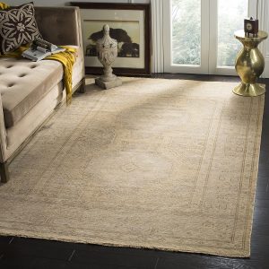 Izmir Collection Area Rug - 9' x 12', Gold & Grey