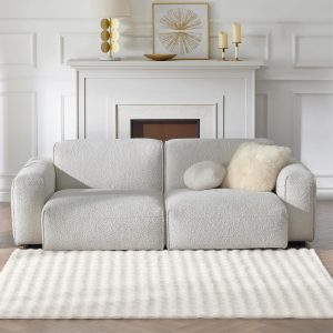Fluffy Area Rugs for Living Room, 5x7 Machine Washable Shaggy Carpet