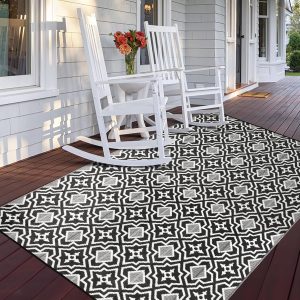 Rug 4x6 Waterproof Porch Rug,Small Balcony Mat